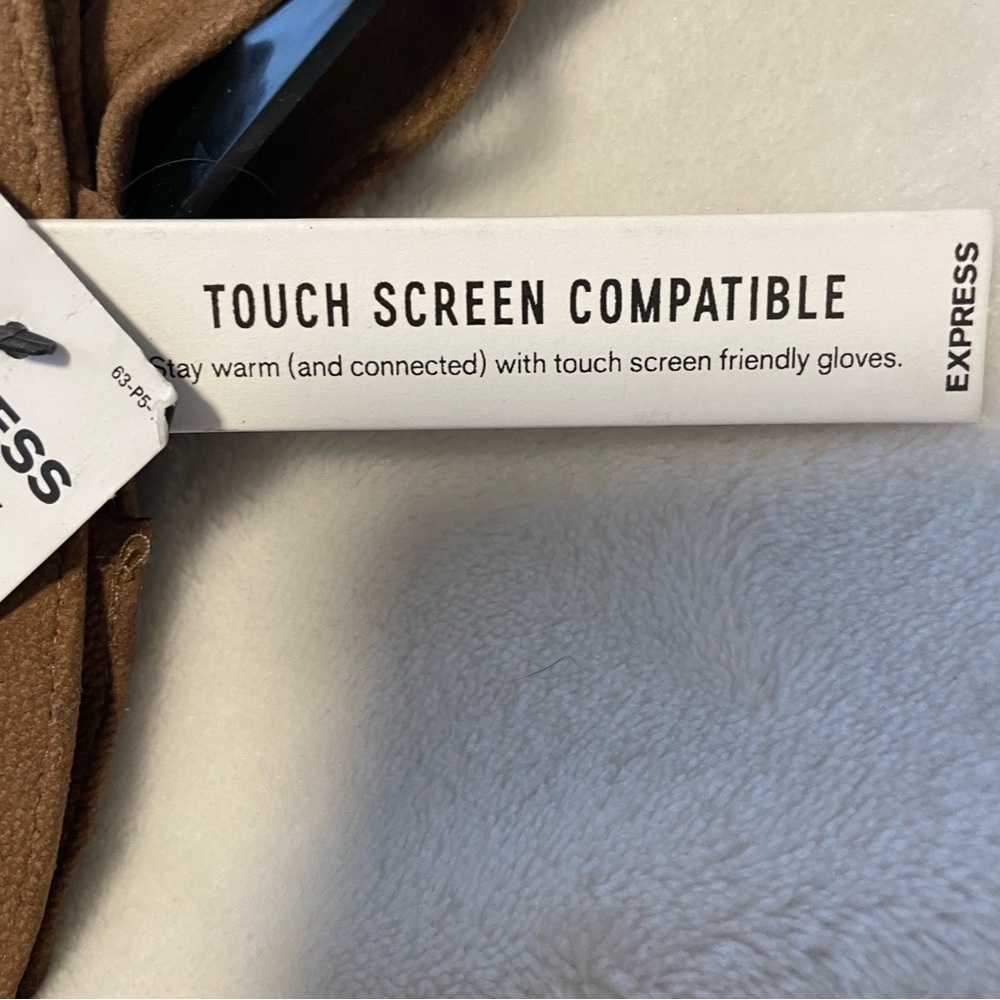 Express Tan Touch Screen Compatible Gloves - image 3
